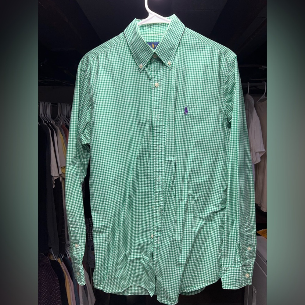 Ralph Lauren Green Plaid Men's Shirt